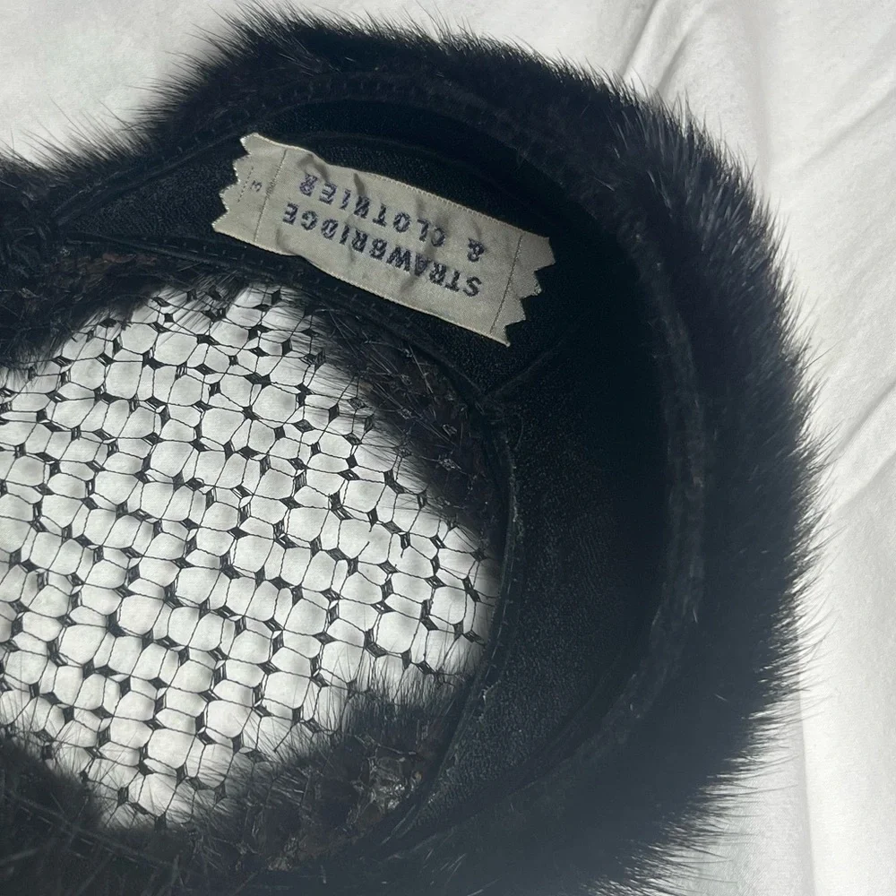 Vintage Strawbridge & Clothier Antique Fur Hat Collection Box 13 Mid-Century Hat - Picture 4 of 15